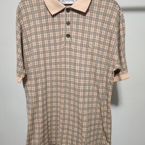 Burberry Vintage Mens Poloshirt Size Large